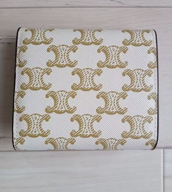 にじさま専用CELINE 三つ折り財布 ホワイト/ブラウン