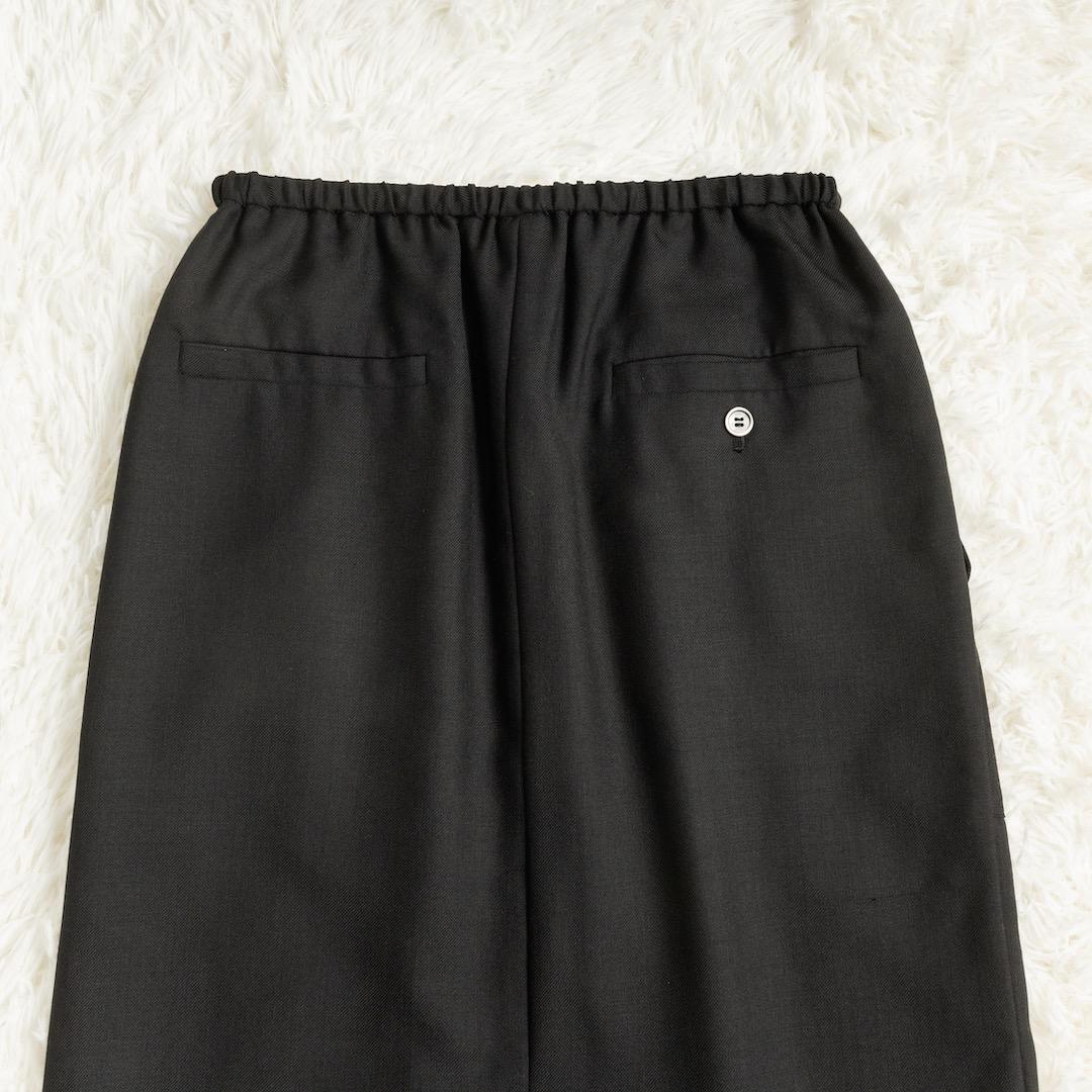ebure エブール 25AW ドライビエラ イージーロングスカート ブラック