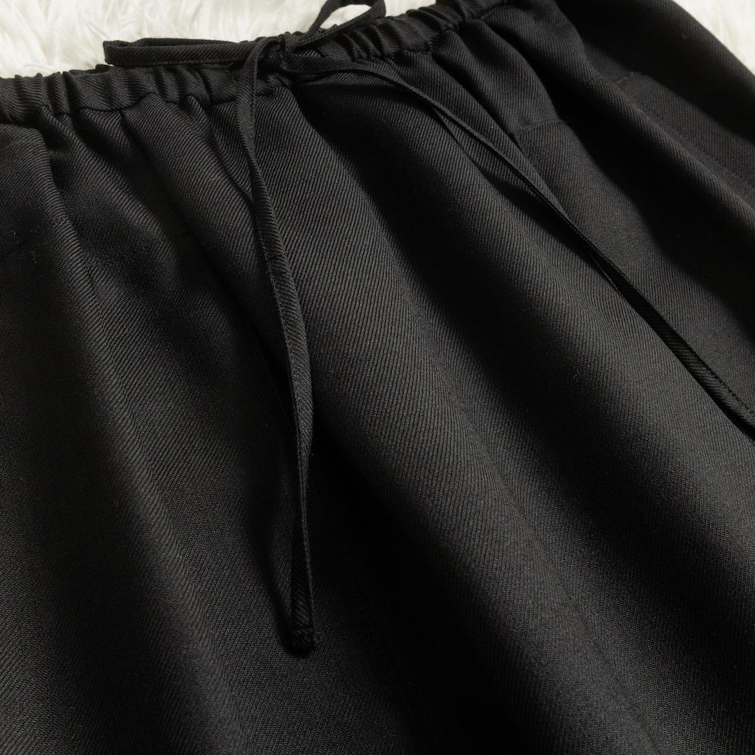 ebure エブール 25AW ドライビエラ イージーロングスカート ブラック