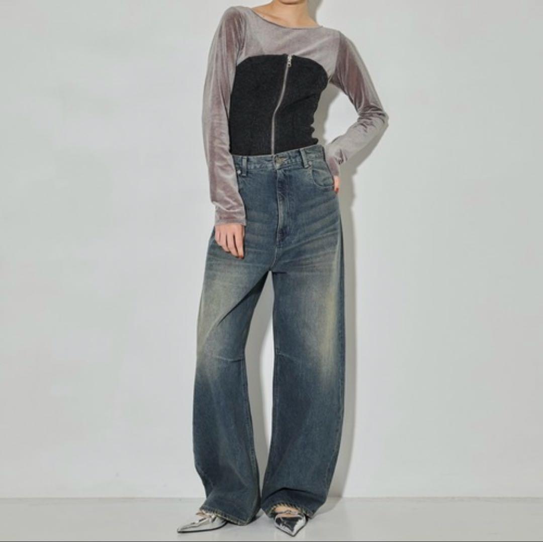 STUDIOUS バレルレッグジーンズ Barrel Leg Jeans