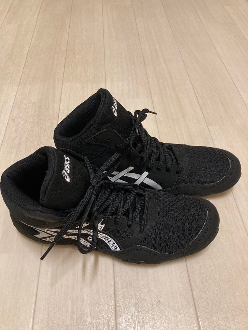 ASICS ボクシングシューズ 25.5cm ブラック/ホワイト