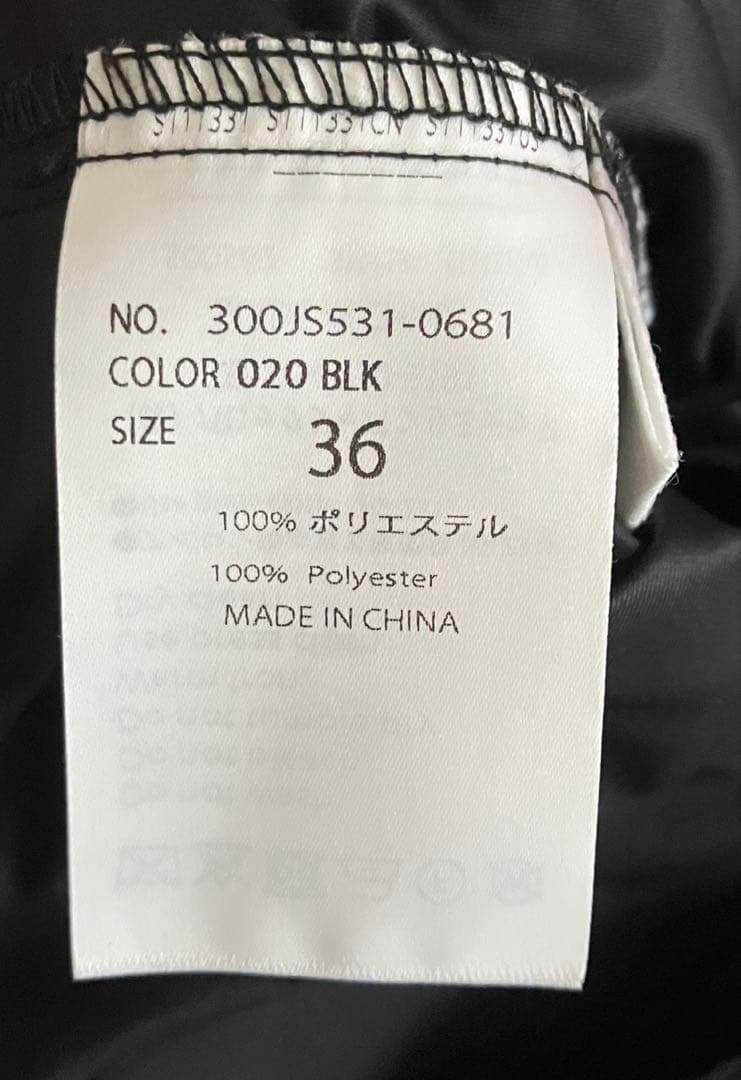 ENFOLD 2026SS STEP SKIRT ステップスカート36 ブラック