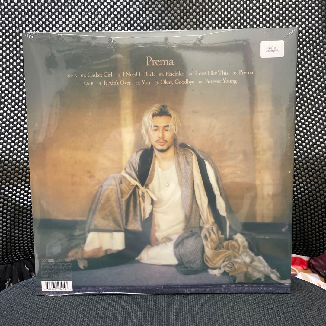 新品未使用品藤井風Premaアナログ盤LP輸入盤