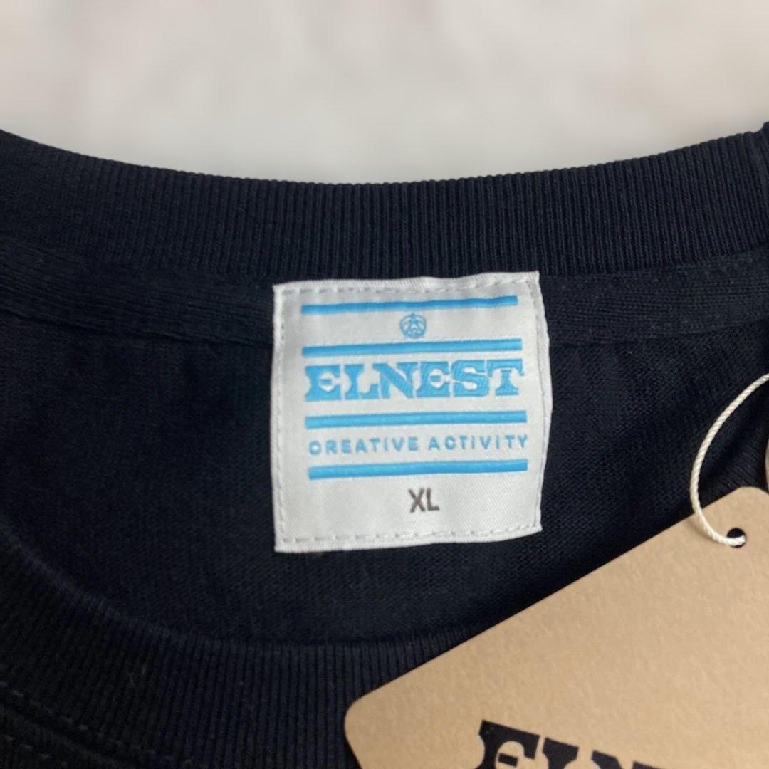新品タグ付　ELNEST エルネスト　Tシャツ　半袖　ワンポイント　刺繍　XL