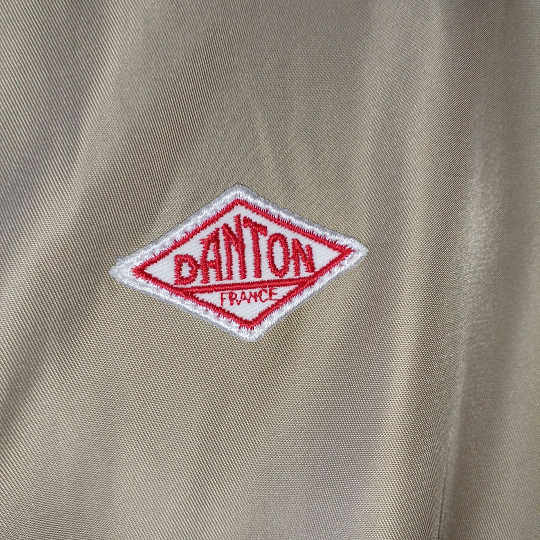 【DANTON 】フード付きベージュコート 36　美品　ポリエステル100%