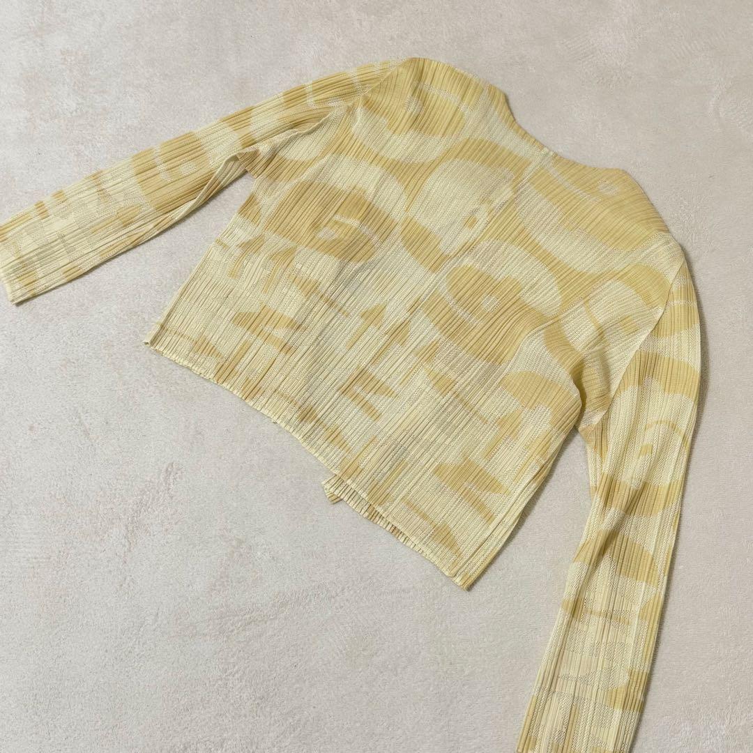 美品✨PLEATS PLEASE プリーツ　ノーカラー　ベージュ　XLサイズ
