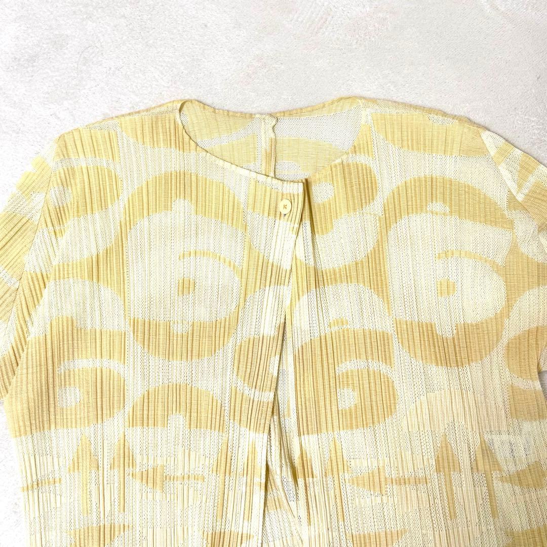 美品✨PLEATS PLEASE プリーツ　ノーカラー　ベージュ　XLサイズ