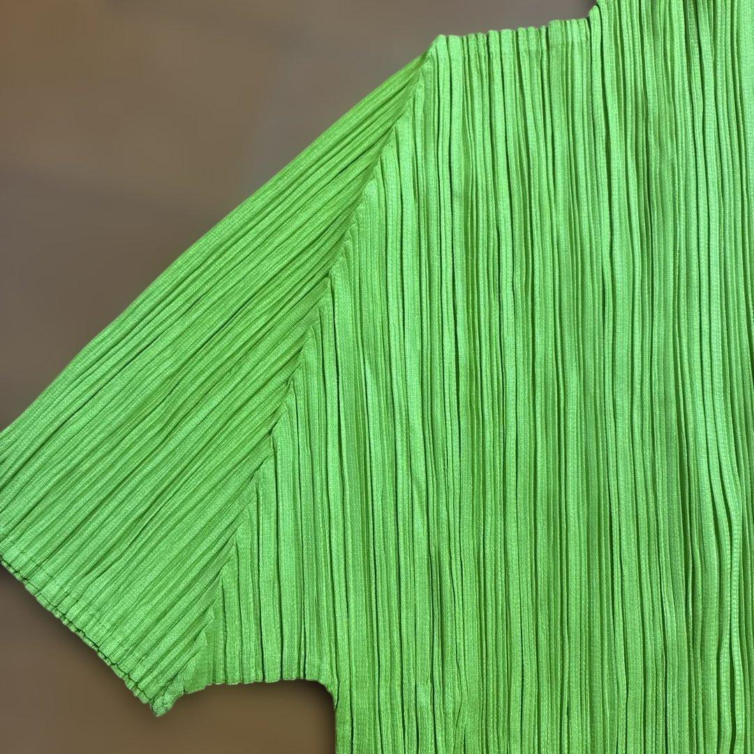 新品　PLEATS PLEASE ISSEY MIYAKE 半袖　M ライム