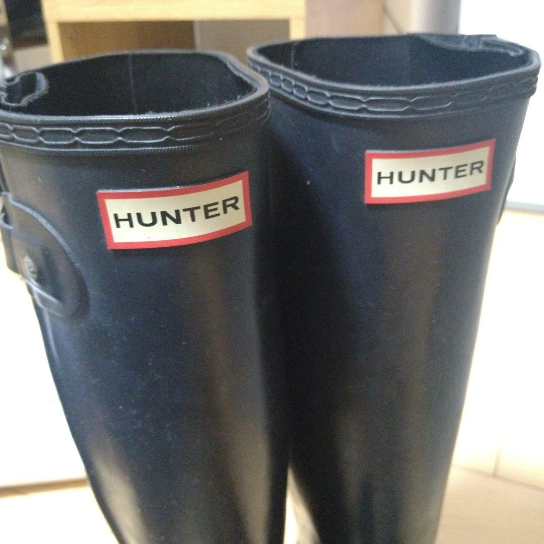 HUNTER ブラック ブーツ サイズ24cm