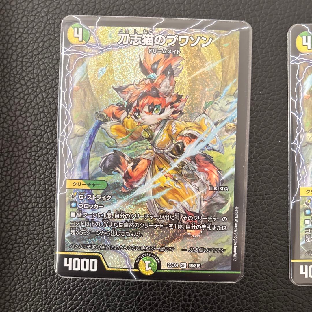 刀志猫のプワソン3枚セット デュエルマスターズ