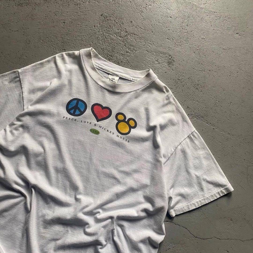 トップス \"PEACE,LOVE & MICKEY MOUSE\" Print Tee