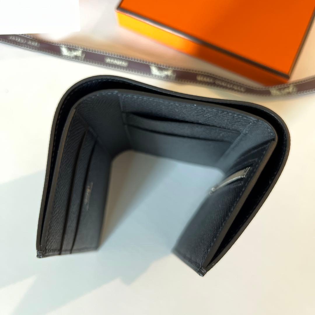 HERMES エルメス ベアンコンビネ ブラック×シルバー