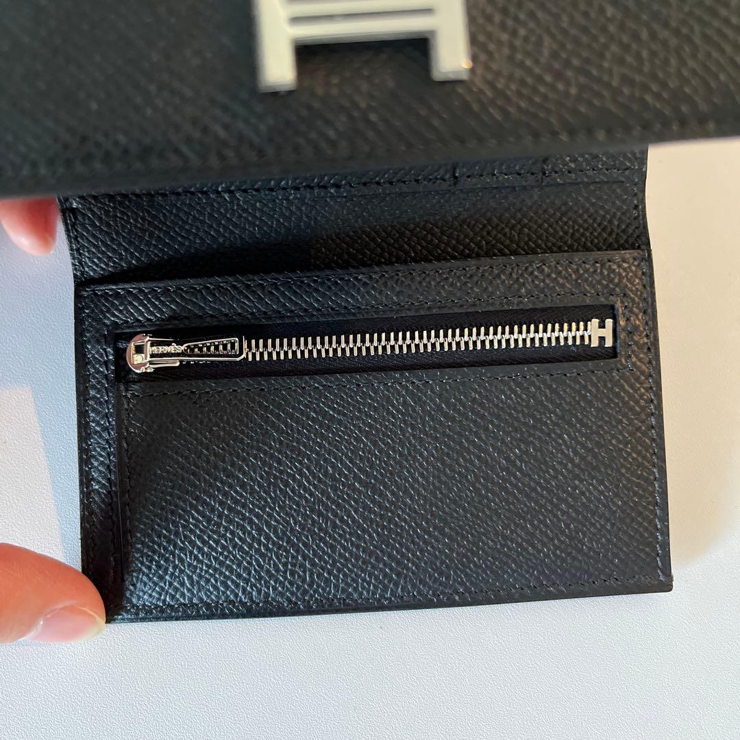 HERMES エルメス ベアンコンビネ ブラック×シルバー