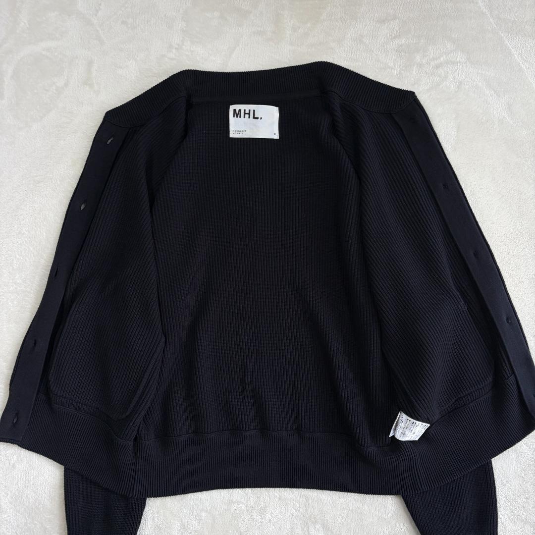 みち様専MHL. COTTON RIB CARDIGAN 黒 サイズ2