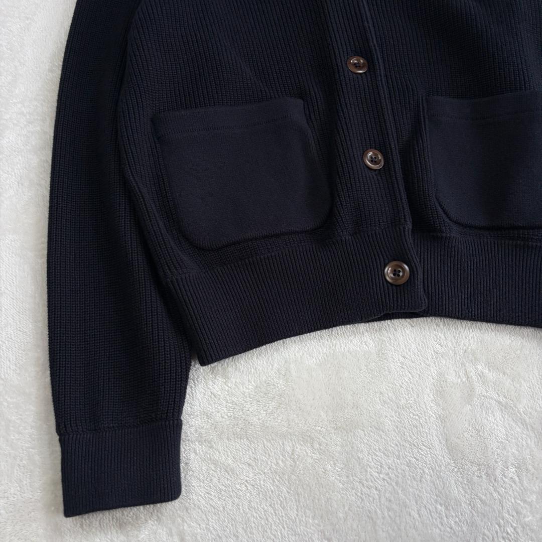みち様専MHL. COTTON RIB CARDIGAN 黒 サイズ2