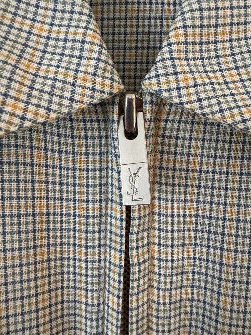 Yves Saint Laurent チェック柄 ジャケット