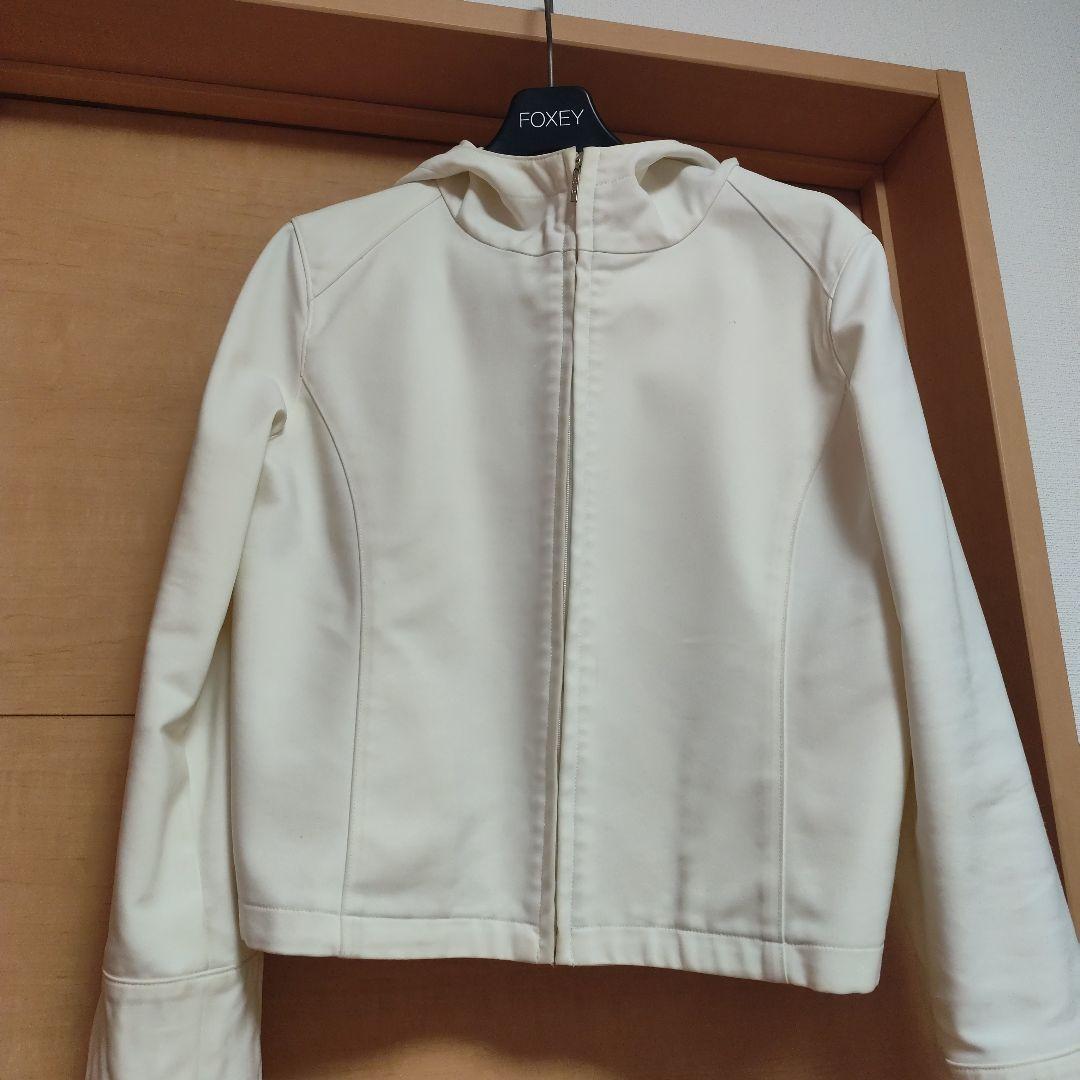 FOXEY アイボリー ショート丈コート