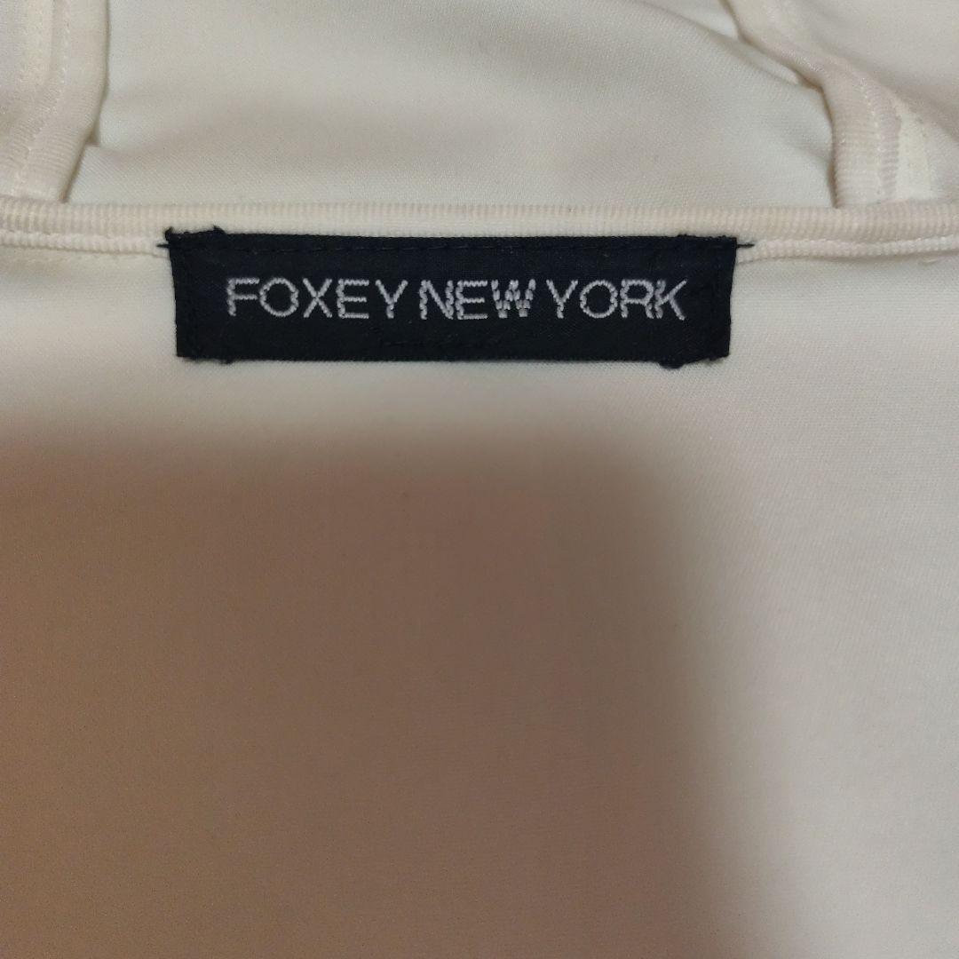 FOXEY アイボリー ショート丈コート