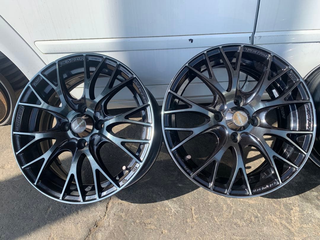 WedsportSA20r 15インチ ブラック 多スポークホイール 4本セット
