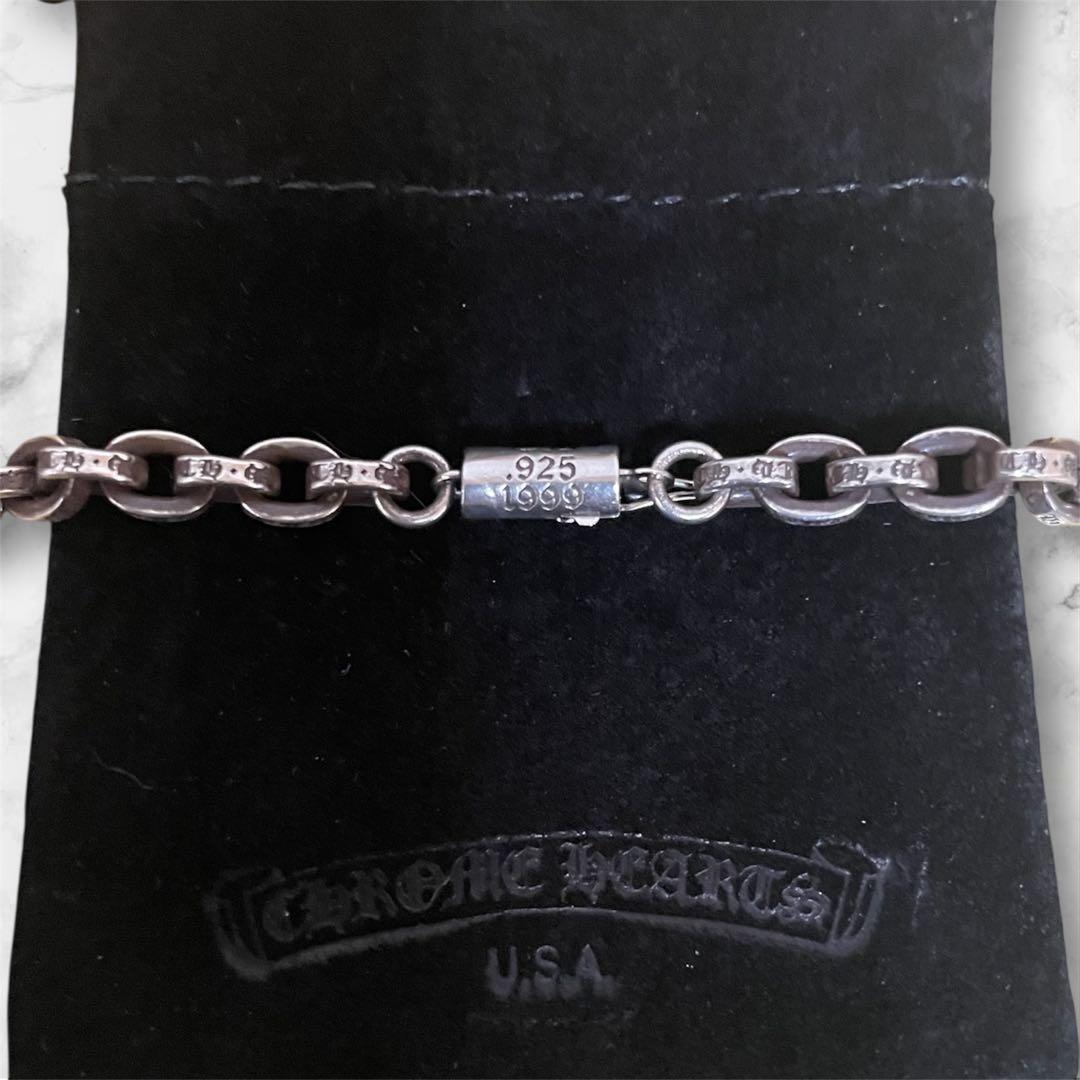【特価】CHROME HEARTS 20inch ペーパーチェーンネックレス