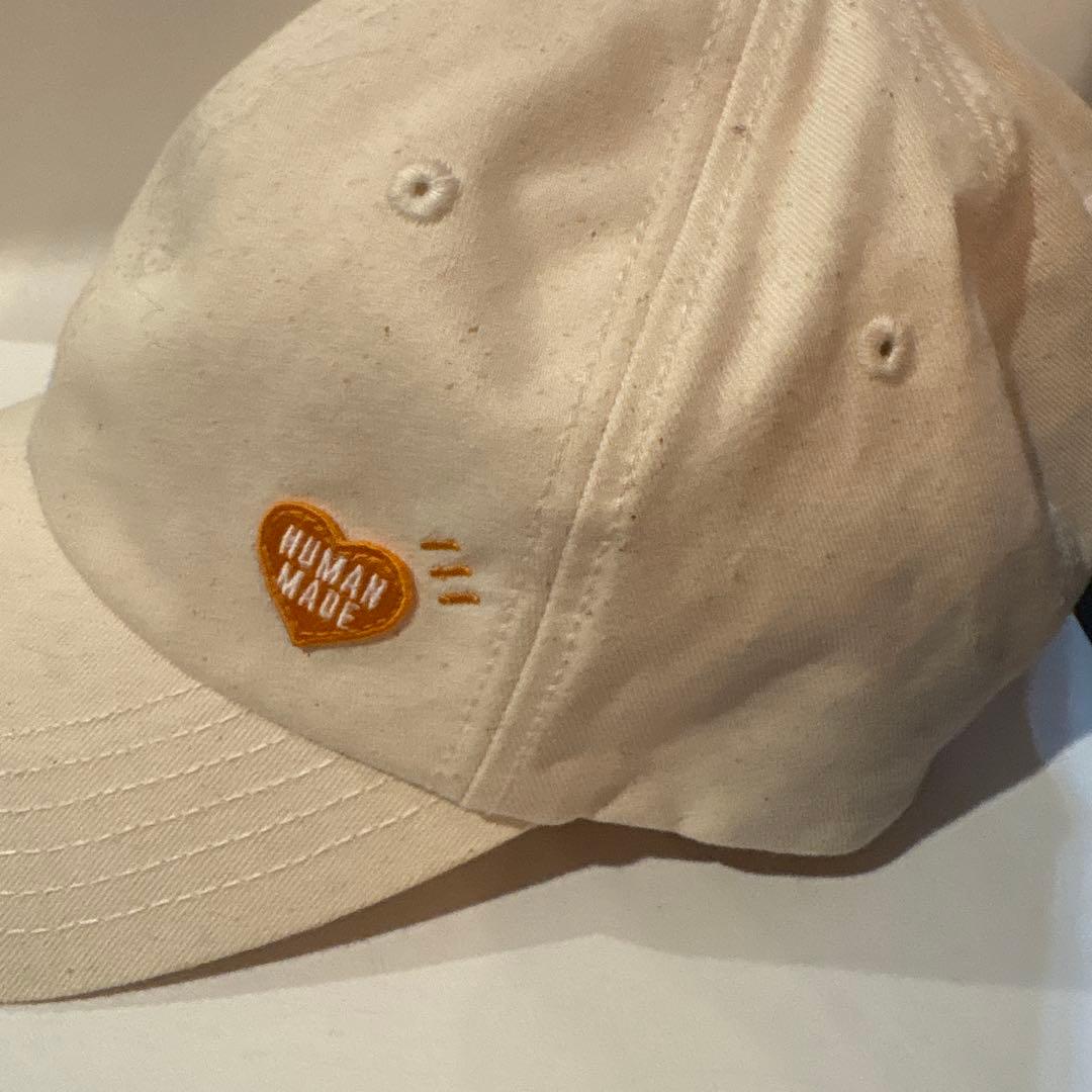 ひ*８様 正規品　HUMAN MADE ベースボールキャップ アイボリー　限定