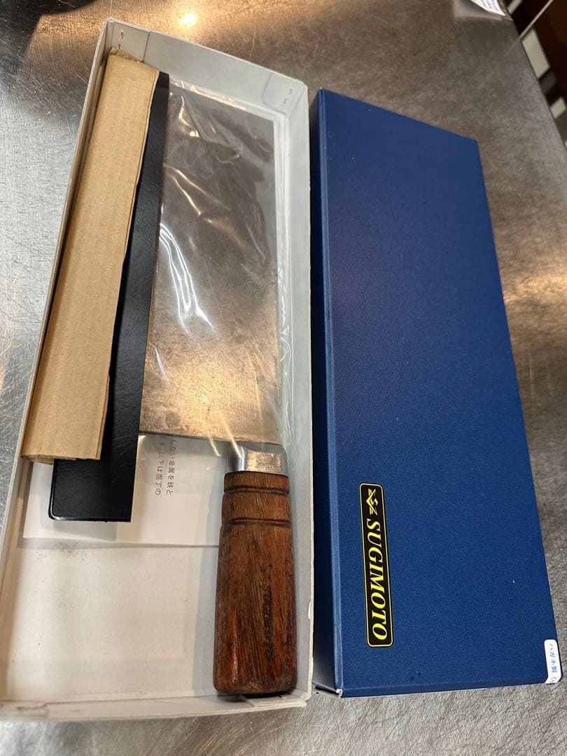 値引き 　中古品　杉本本格中華包丁　3号（厚口刃）