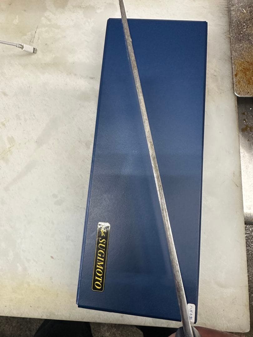 値引き 　中古品　杉本本格中華包丁　3号（厚口刃）