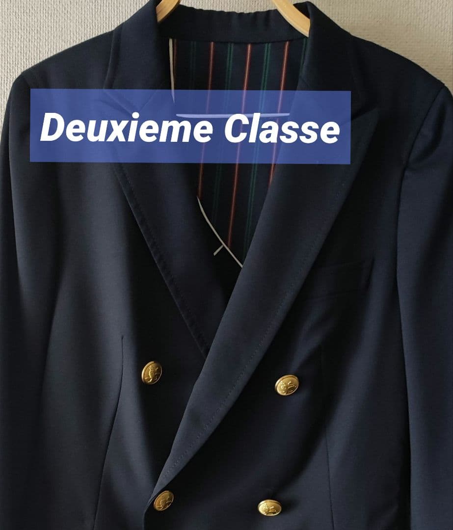 Deuxieme Classe　ダブルジャケット　金ボタン　ネイビー　36