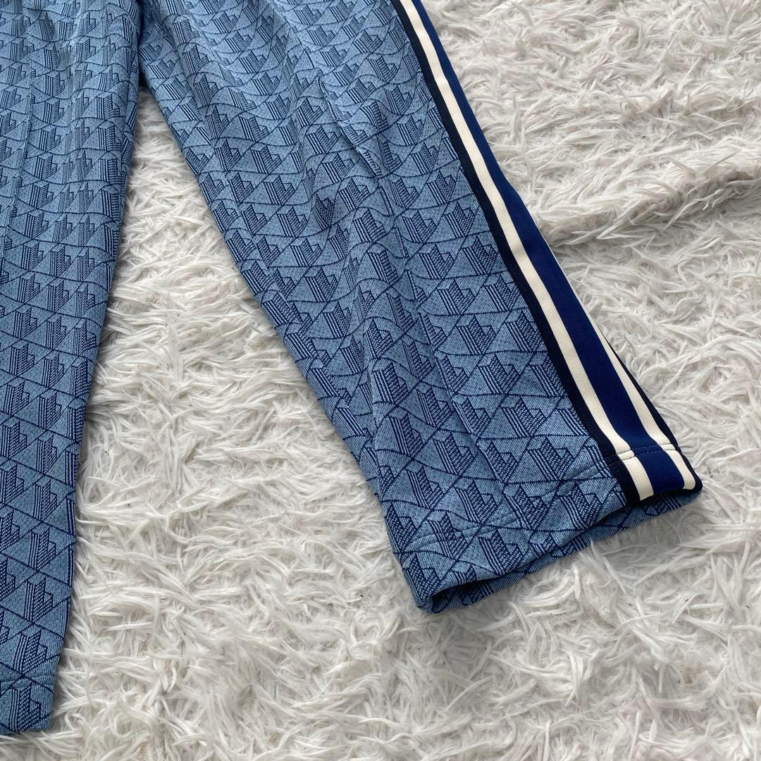 【新品タグ付き】 LACOSTE ラコステ　モノグラム　トラックパンツ　ブルー