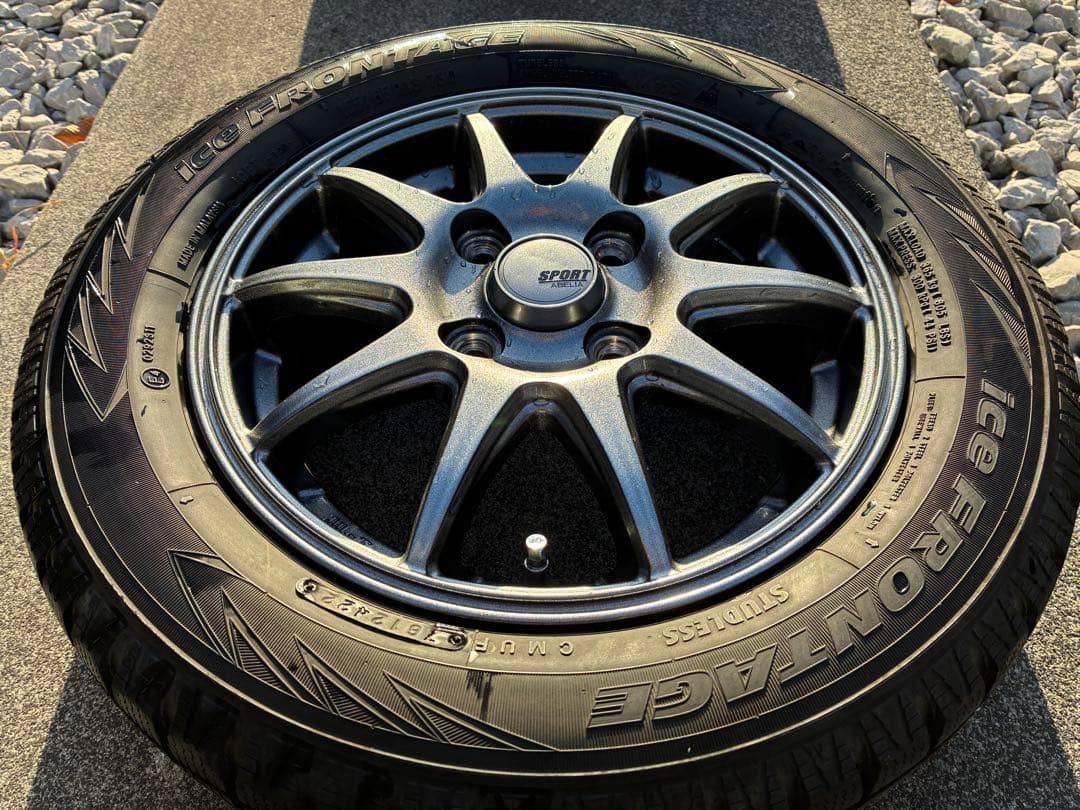 スタッドレスタイヤアルミホイール 4本セット 155/65R13