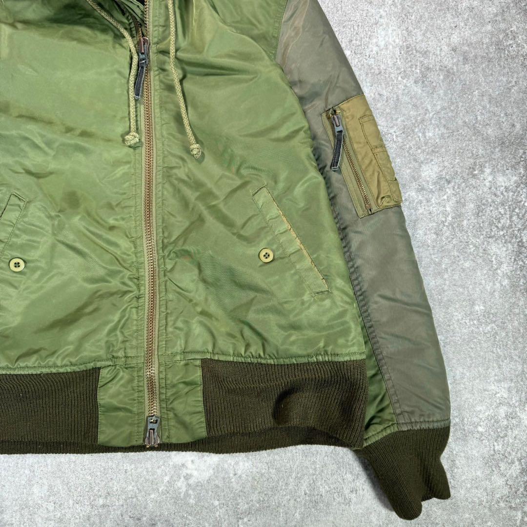 Heritage stone フライトジャケット　N-2B【M】切替え　短丈