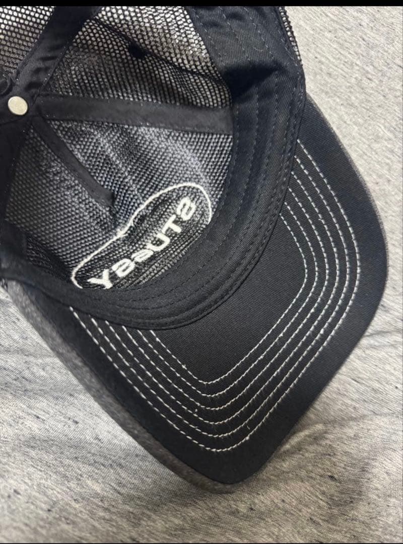STUSSY ブラック メッシュキャップ