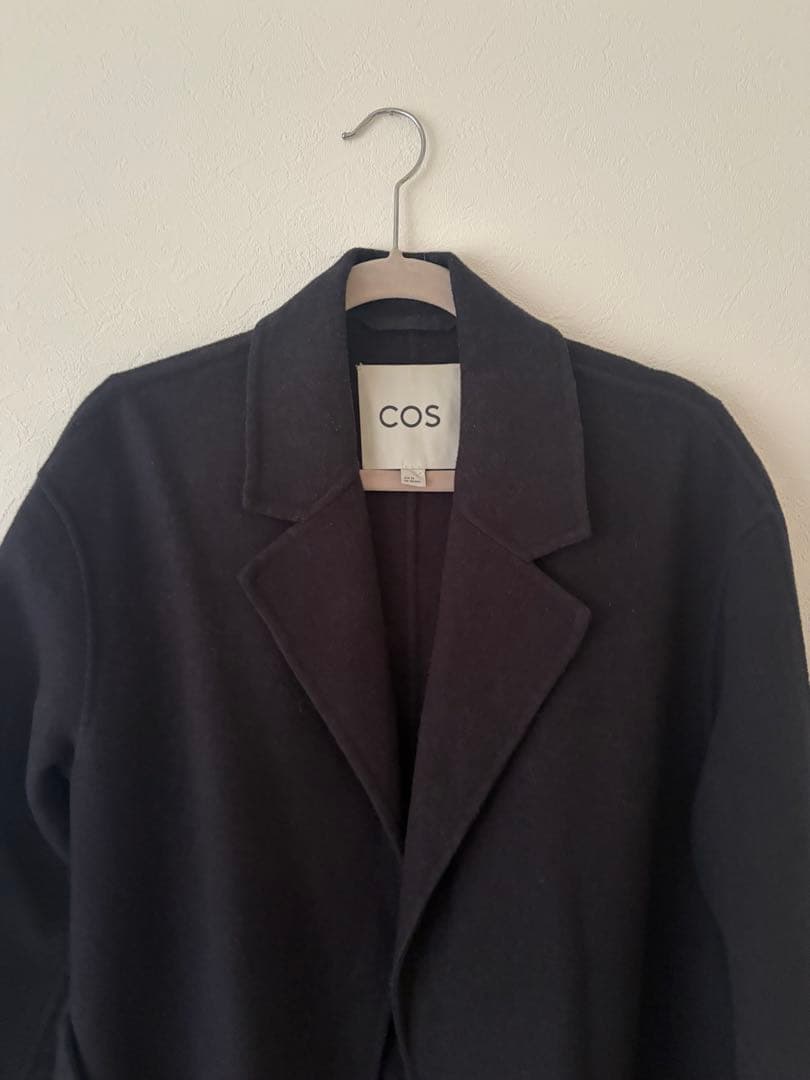 COS ダークネイビー ロングコート