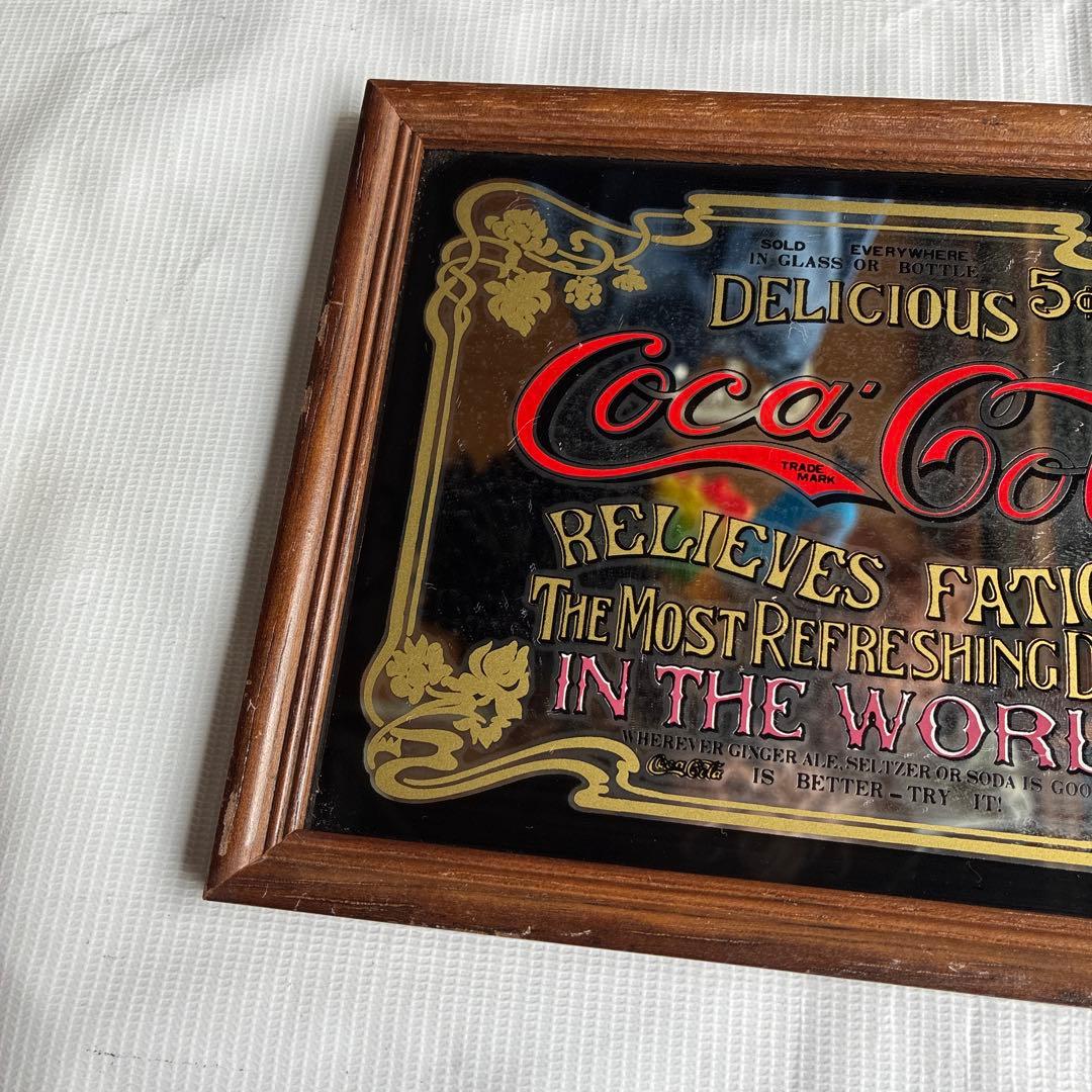 希少　Coca-Cola 広告看板 アンティーク ミラー