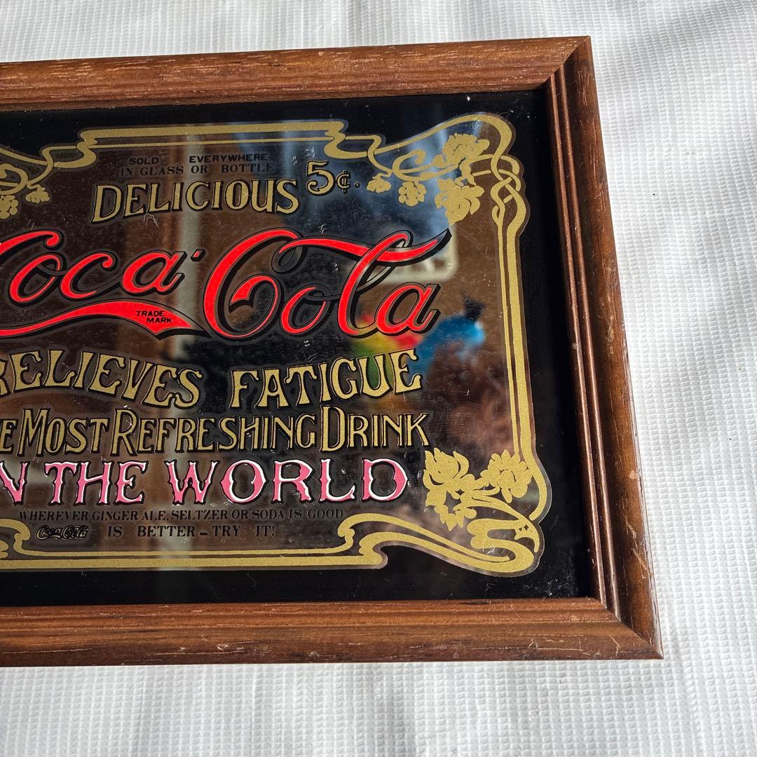希少　Coca-Cola 広告看板 アンティーク ミラー