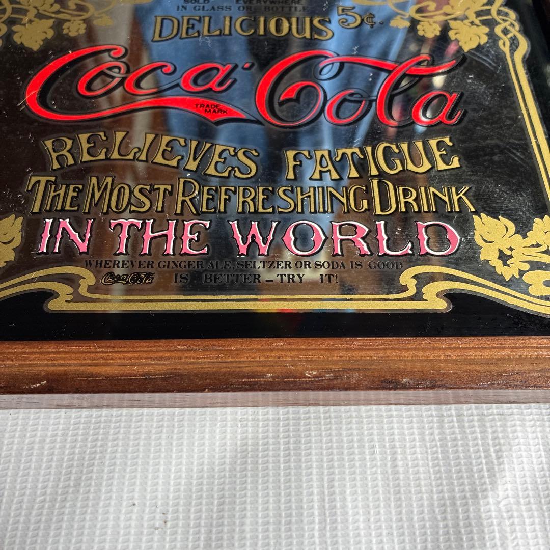 希少　Coca-Cola 広告看板 アンティーク ミラー