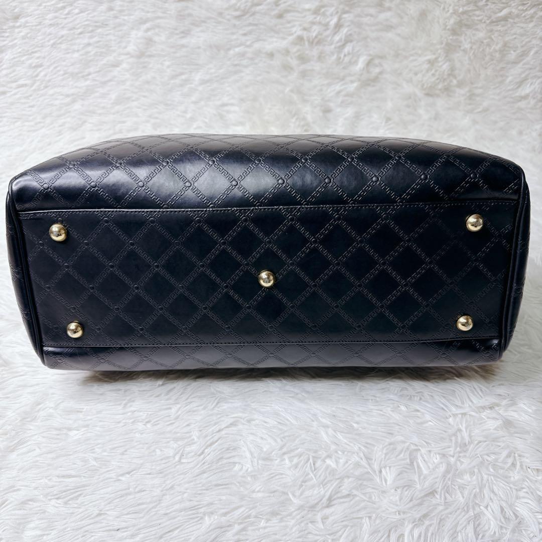 バッグ VERSACE Sunburst Logo Leather Handbag