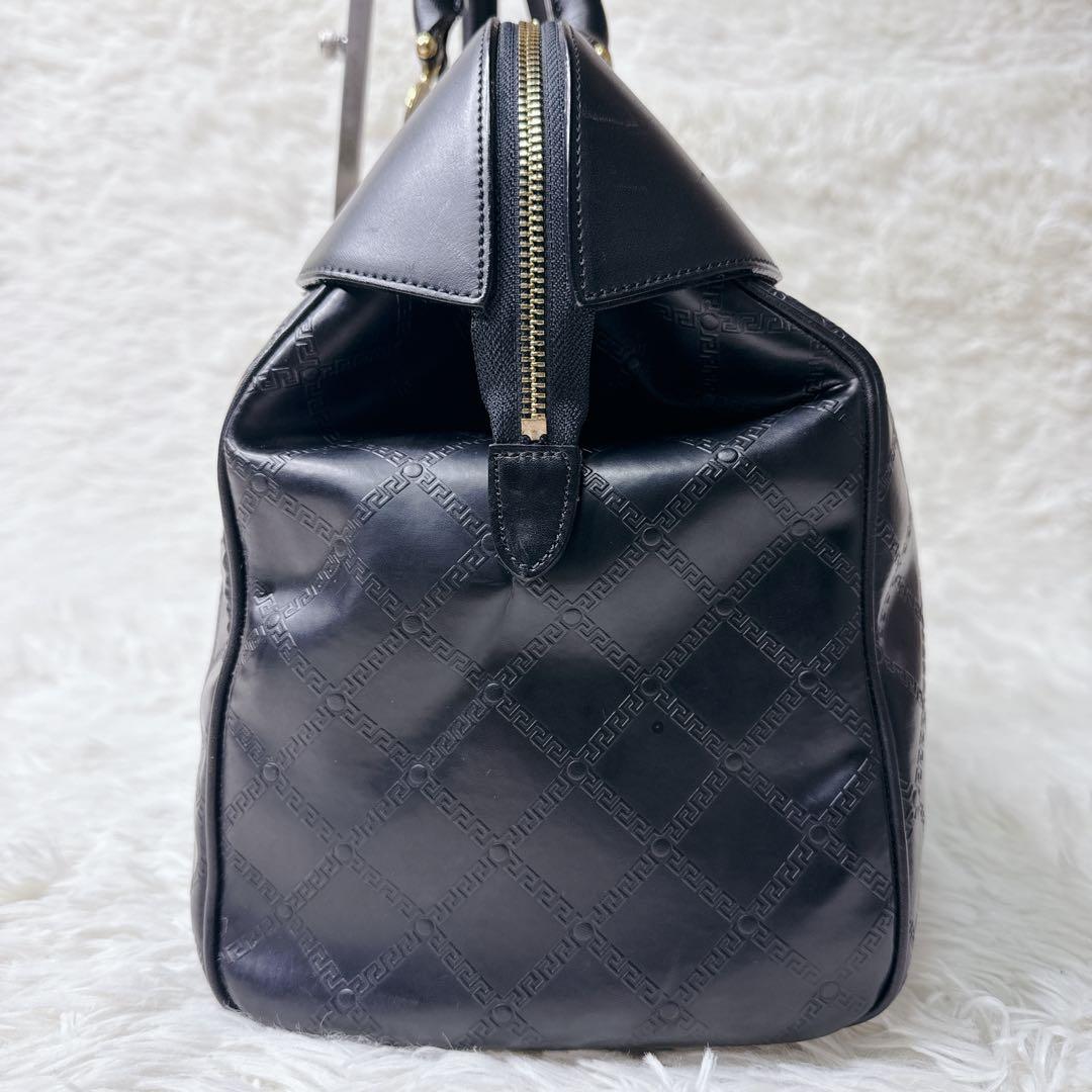 バッグ VERSACE Sunburst Logo Leather Handbag