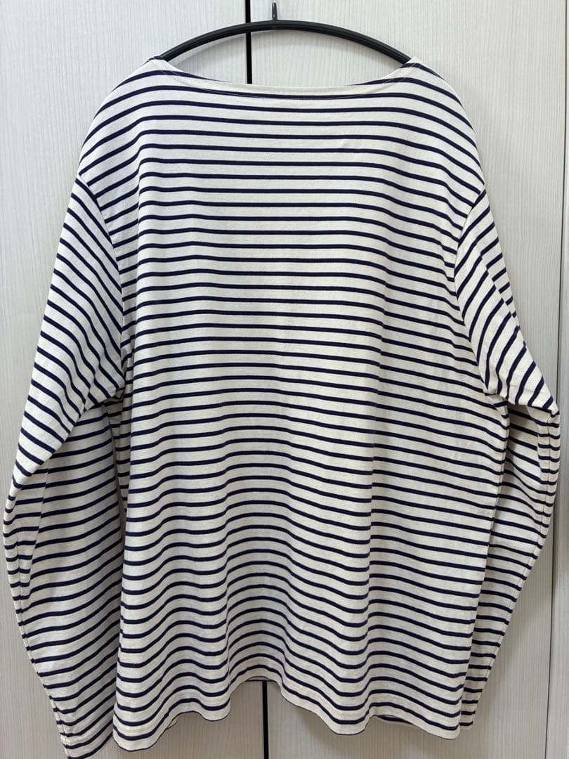 トップス ORGANIC COTTON BORDER BASQUE SHIRT 68882