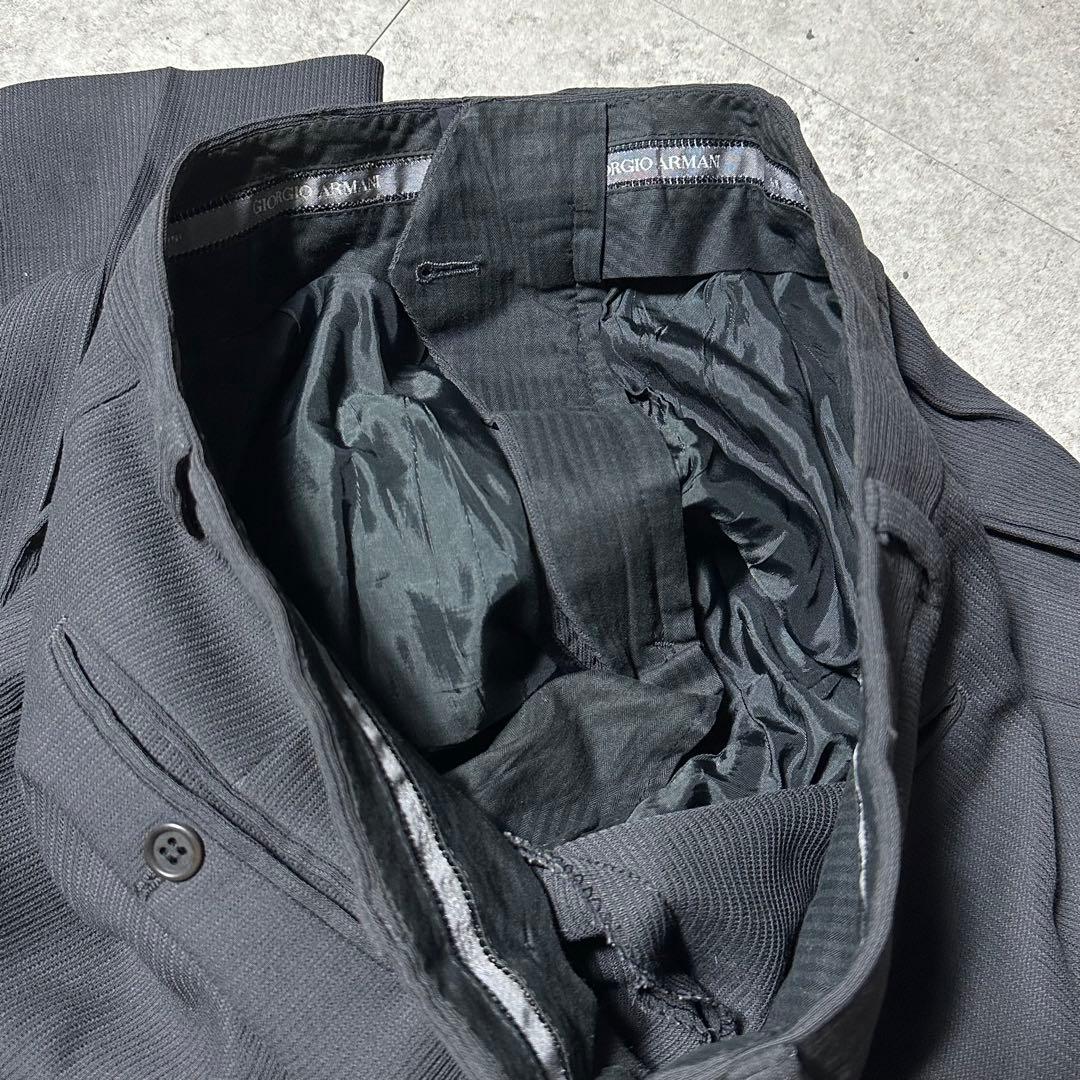 90s Giorgio Armani 細かいストライプ バージンウール