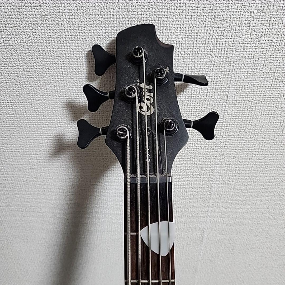 Cort c5h エレキベース ホワイト 5弦