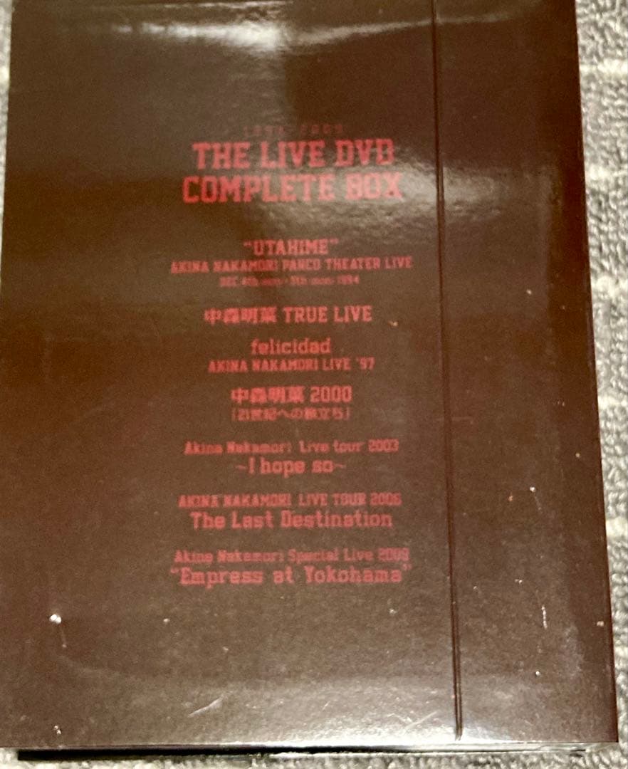 中森明菜 1994-2009 THE LIVE DVD COMPLETE BOX
