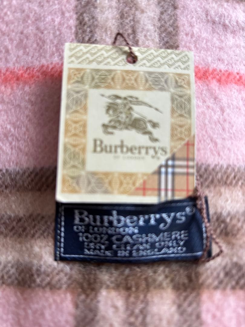 Burberrys OF LONDON カシミアマフラー　ヴンテージ　未使用美品