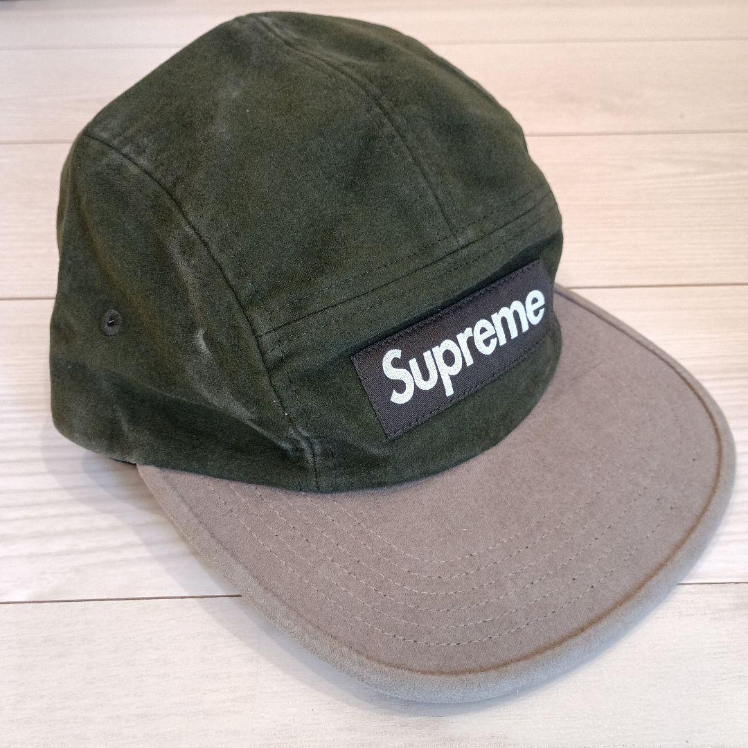 帽子 Supreme Box Logo Moleskin 2Tone Camp Cap