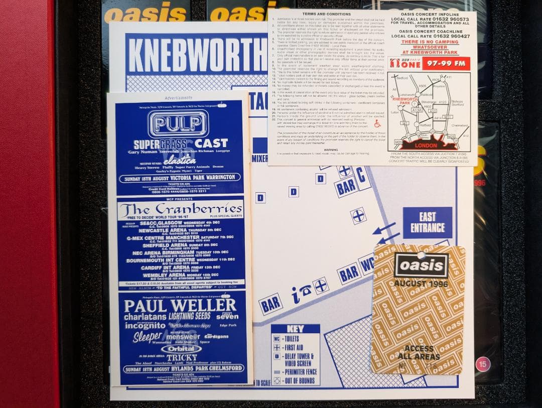 Oasis Knebworth 1996 ボックス 未使用同様 完売 日本未発売