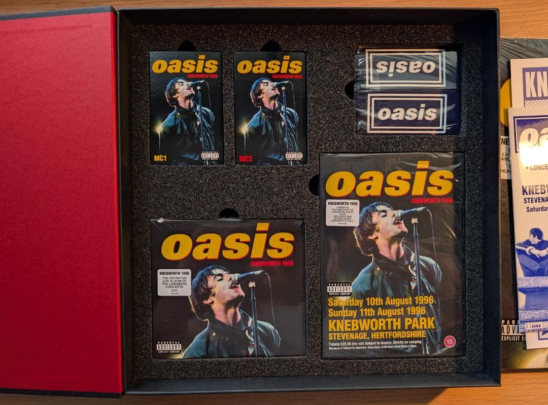 Oasis Knebworth 1996 ボックス 未使用同様 完売 日本未発売