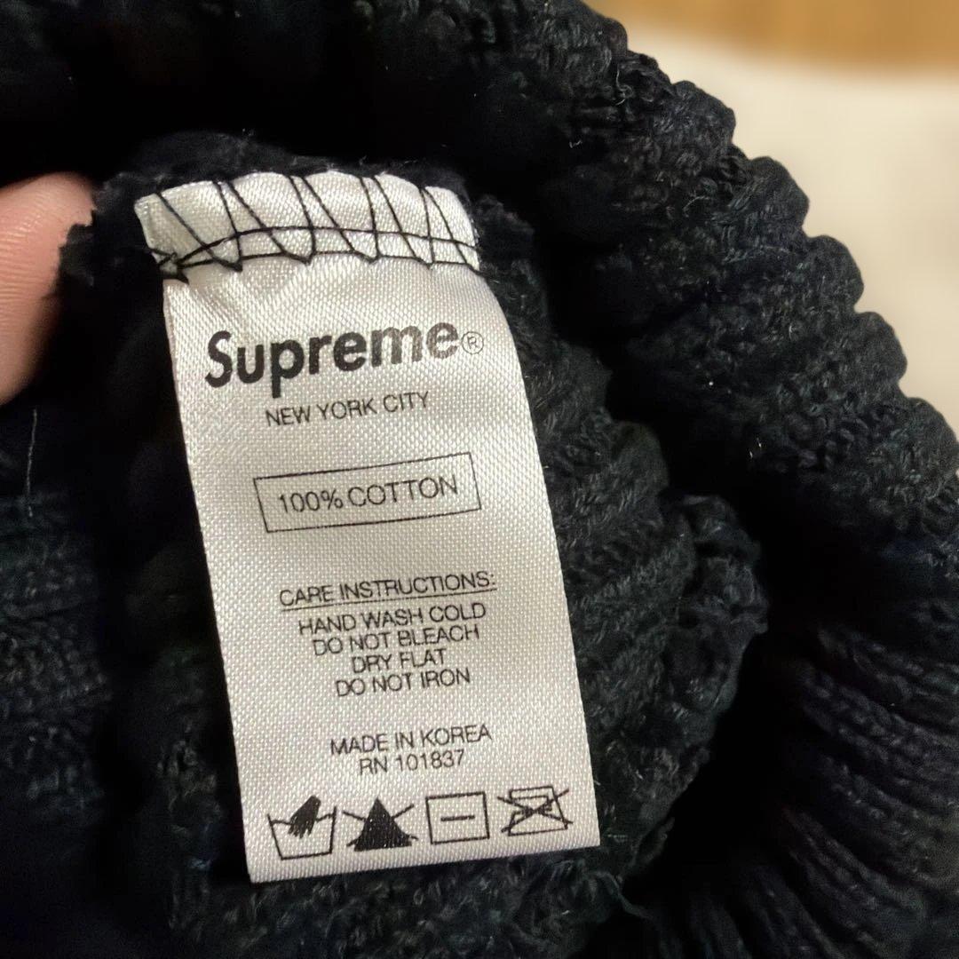 Supreme Overdyed Beanie black ニット帽