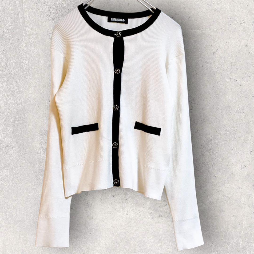 マリークワント MARY QUANT バイカラーエポデイジー アンサンブル M