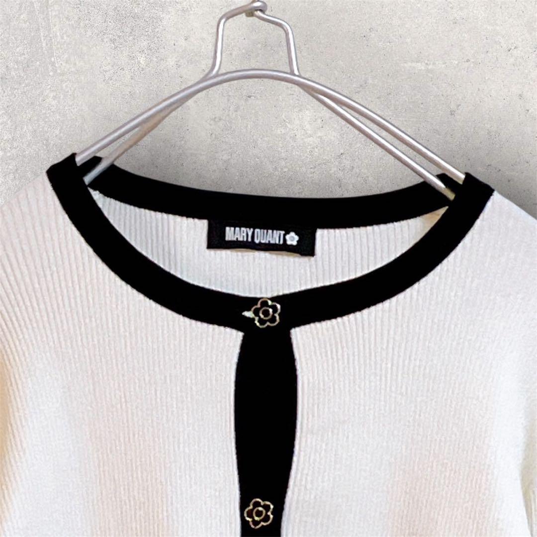 マリークワント MARY QUANT バイカラーエポデイジー アンサンブル M
