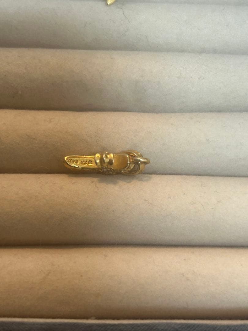 クロムハーツCHクロスベビーファットチャーム22K withパヴェダイヤモンド